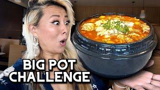 $200 PRIZE BIG POT CHALLENGE at Cho Dang Tofu House in Cypress, CA!! #RainaisCrazy