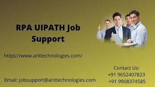 RPA UiPath Job Support Video | RPA UiPath Technical Assistance