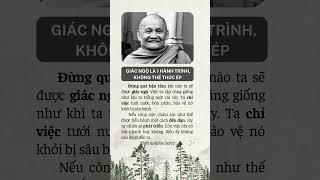 Giác ngộ là một hành trình của tâm thức, không thể thúc ép