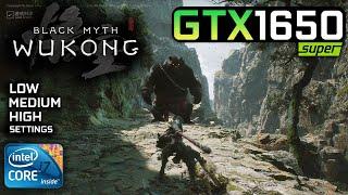 Black Myth Wukong Benchmark : GTX 1650 Super + i7 3770 | Low/Medium/High Settings | 1080P