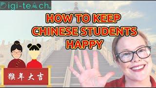 Teaching English online - How to keep Chinese students happy  -  children and adults