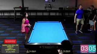 Double Kiss Pool Hall Pattaya Super High Roller 9 Ball Singles Table 1 (28/7/2024)