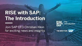 RISE with SAP: The Introduction