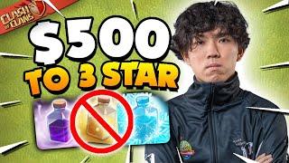 I Challenged the Worlds Best Player to 3 Star with No Spells (Clash of Clans)