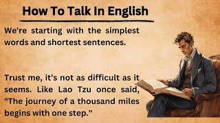 How To Talk In English || Graded Reader || Improve Your English Skills || Learn English With Bookish