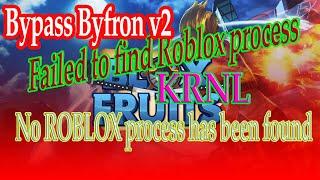 Bypass Byfron v2| Fix Failed to find Roblox process KRNL | No ROBLOX process has been found KRNL