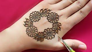 Easy stylish back hand mehndi design | Gol tikki mehndi design | mehndi design | mehandi | mehndi.