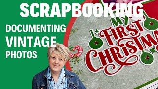 Creating a Vintage-Inspired Scrapbook Page with Stampin' Up's Sentimental Christmas Collection