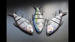 Insane life like multi-jointed shad swimbait build.