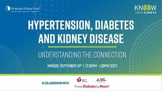 Hypertension, Diabetes and Kidney Disease: Understanding the Connection | American Kidney Fund