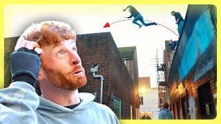 Climber TERRIFIED on Parkour Roof Gap