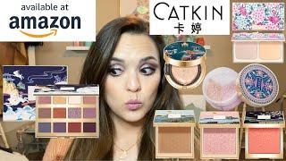 Trying Weird Amazon Makeup! Catkin Cosmetics: Full Face Try-on & Honest Review