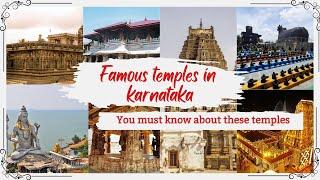 Must visit temples in Karnataka | Top 12 temples in Karnataka-India #famoustemples #bangalorevlogs