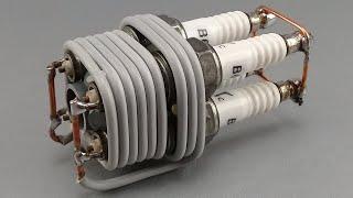 Powerful free energy generator amazing electricity from spark plug in copper wire use speaker magnet
