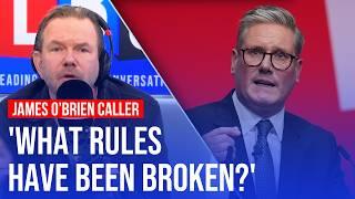 LBC caller gets in a tangle with James O'Brien over Keir Starmer's freebie row | LBC