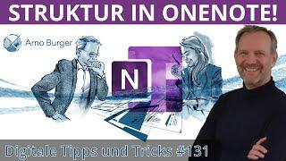 EINSTIEG in die OneNote-Struktur! | Arno Burger | OneNote Tipps und Tricks #16