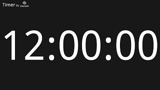 12 Hour Countup Timer