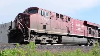 GE Locomotive Sound Compilation - Vol. 2 ES44AC + AC4400CW Throttle Ups w/ Earth Shaking Audio [OC]