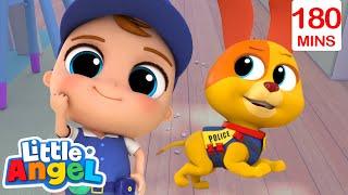 Bingo & Baby John Come To Rescue‍|Bingo and Baby John| Little Angel Nursery Rhymes and Kids Songs