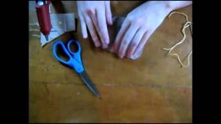 Eliminating Raw Edges of Burlap