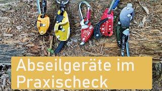 T5 Klettern Geocaching - Ausrüstung Vergleich Abseilgeräte