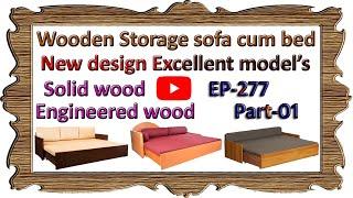 Wooden storage sofa cum bed model's | ideas | EP.277 | Part.1 | sri maari furnitures | design | 2021