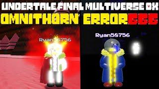 Omnithorn Sans & Error666 Sans showcase [Undertale Final Multiverse DX]