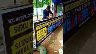 UV BACKLIGHT FLEX BOARD #making #advertising #signage #shorts #signgalaxyads