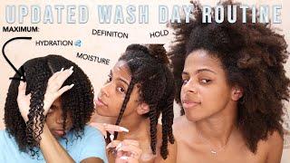 UPDATED Wash Day Routine for My Low Porosity, High Density Type 4 Hair | BEST Wash & Go Yet 