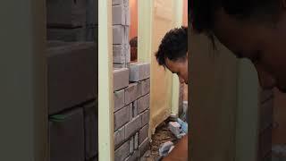 Building Interlocking bricks #shorts  #construction #bricktechnology #interlockingbrick #brick #diy