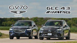 $30K GAP! 2024 Mercedes GLC43 AMG vs. Genesis GV70 3.5T, Worth It? SUV Comparison and Race.