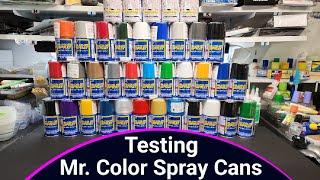 Testing Mr. Color Spray Can Paints