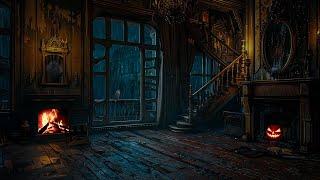 Haunt Room Ambience: Heavy Rain, Distant Thunder và Spooky Sounds To Relaxing | DO YOU SEE IT?