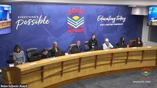 Boise Schools Board Meeting - January 13, 2025