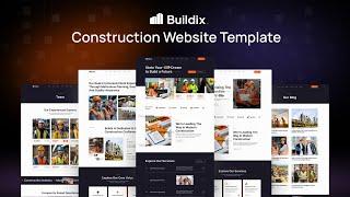 Buildix - Construction Website Template / Sleek Webflow Template for Builders