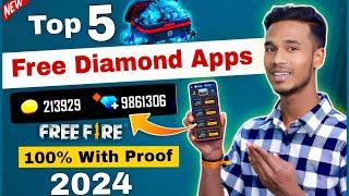 Top 5 - Free Fire max Diamond App 2024 | Free Diamond app | How To Get Free Diamonds In Free Fire