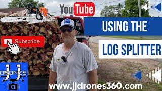 JJDrones Does DIY: Using the Forest King Pro 30 Ton Log Splitter