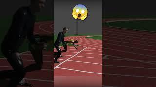 3d making of [Average man VS Fastest Woman Video] #athletics #trackandfield #100m#makingof