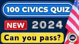 2024 US Citizenship, Multiple Choice 100 Civics Test, USCIS Citizenship, Exam, Ciudadania Americana