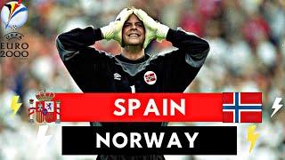 Spain vs Norway 0-1 All Goals & Highlights ( 2000 UEFA Euro )