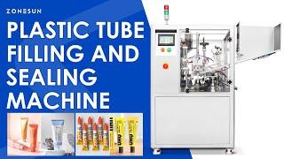 ZONESUN Automatic Plastic Tube Filling Machine Ultrasonic Sealing Coding ZS-FS009U