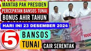 MANTAB PAK PRABOWO ‼️ PERCEPATAN BONUS AKHIR TAHUN HARI SENIN 23 DESEMBER BANTUAN SOSIAL DICAIRKAN