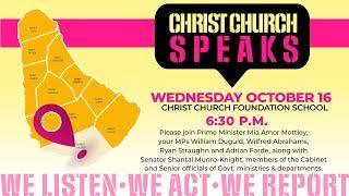Parish Speaks in Christ Church at Christ Church Foundation School (6:30 p.m. AST - Oct. 16, 2024)