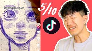 RATING TIKTOK ART TUTORIALS  5