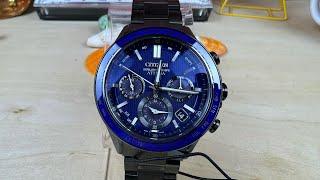 Citizen Attesa Super Titanium Blue Dial CC4059-64L