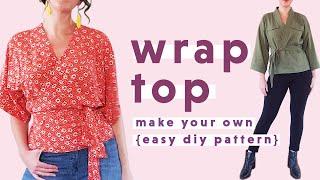 DIY - Simple Wrap Top Pattern + Sewalong