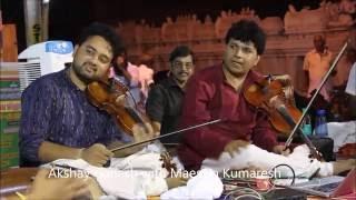 Progressive carnatic jam  Maestro Kumaresh & Akshay