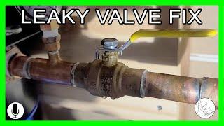 How to Fix a Leaky Water Valve (Ball Valve)