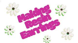 Long awaited Craft Video! Earrings and Keyring. #craft #resin #resinart #asmr #jewellery