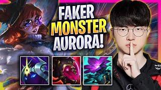 FAKER IS A MONSTER WITH AURORA! - T1 Faker Plays Aurora MID vs Yone! | Season 2024